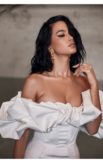 Satin Mini Dress - Whispers of Elegance