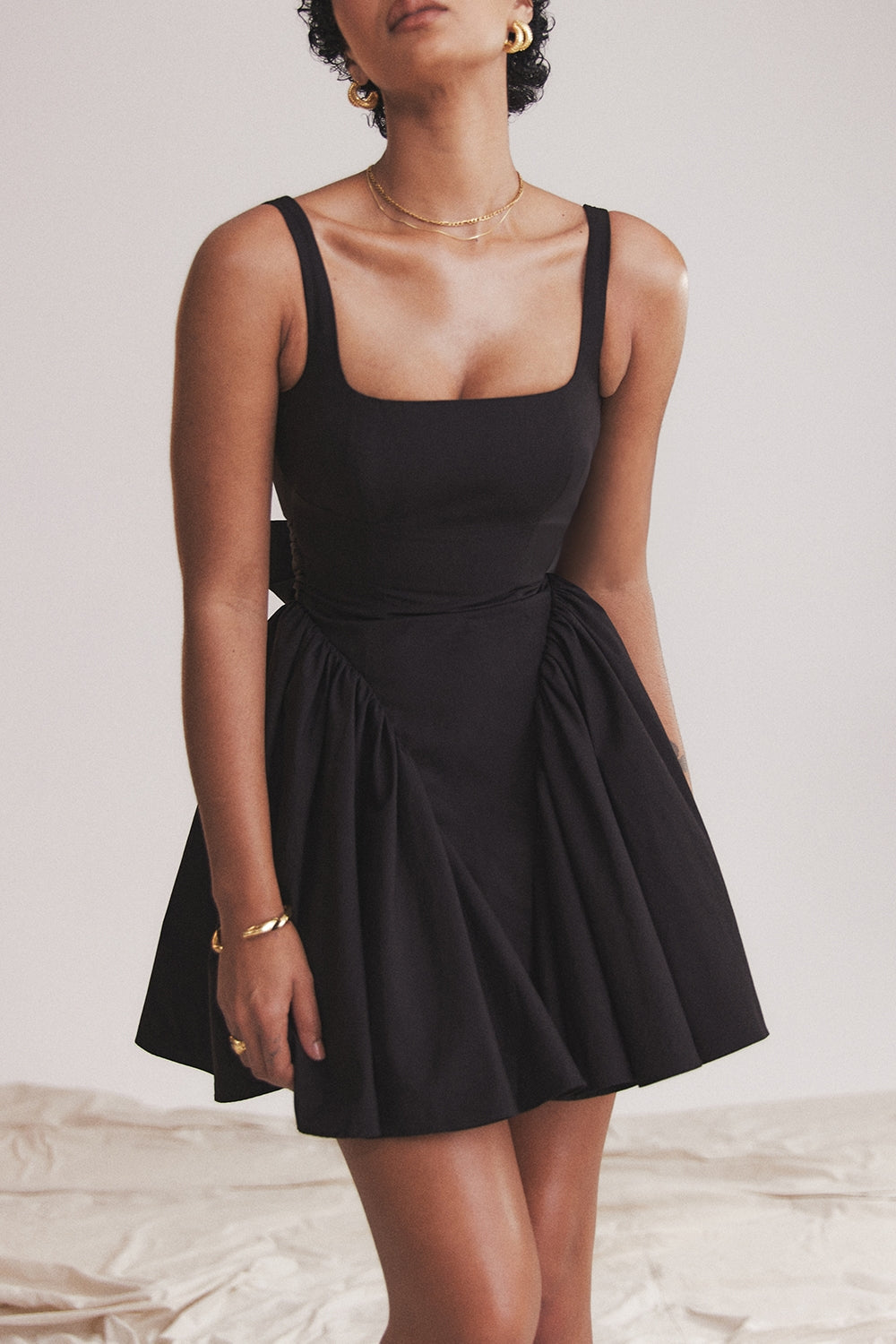 Mini Dress - Bow Detail