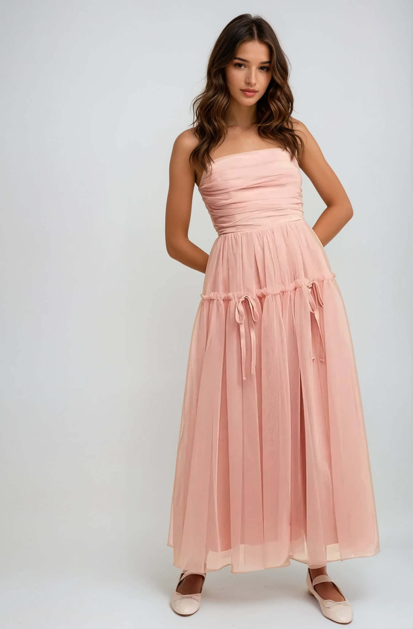 Anastasia | Mesh Maxi Dress