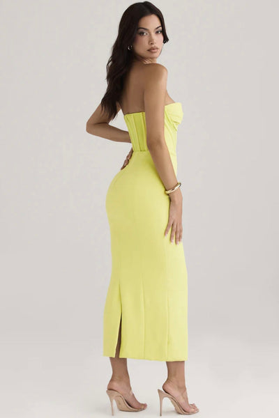 Bodycon Corset Midi Dress