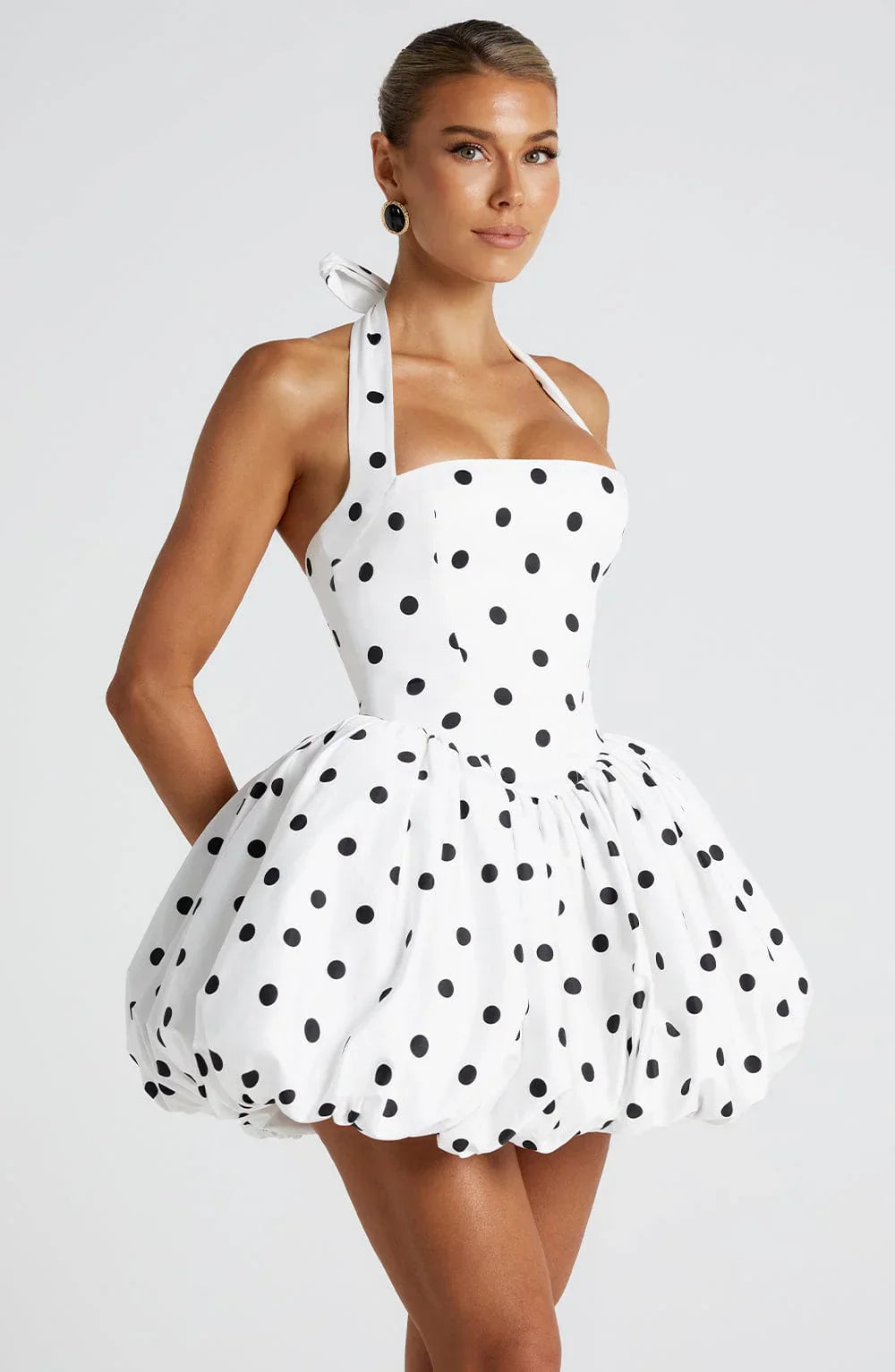 Polka Dot Halter Dress