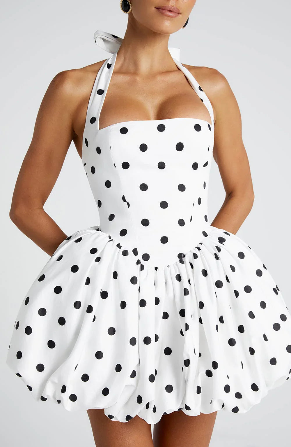 Polka Dot Halter Dress