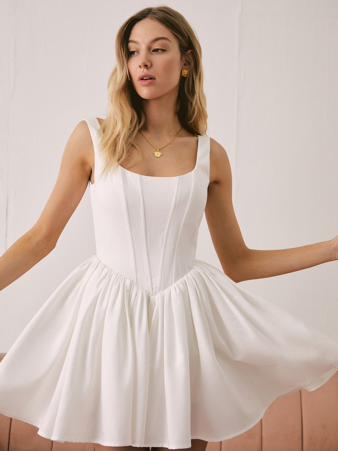 Alina | Sculpted Mini Dress
