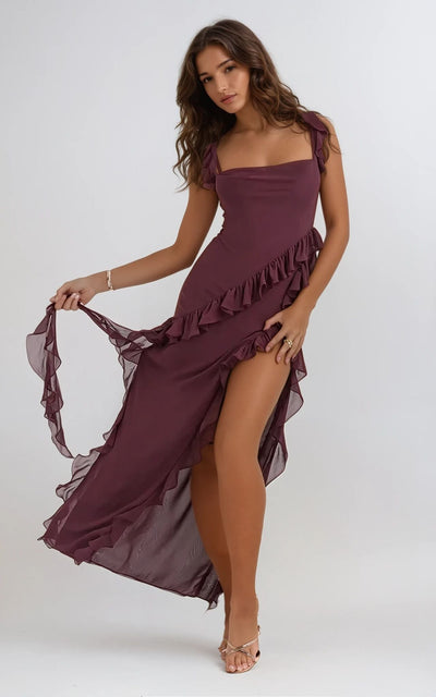Ruffled Maxi Dress - Mia