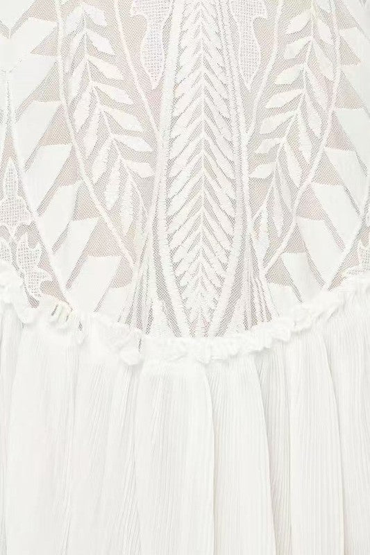 Off Shoulder Lace Mini Dress
