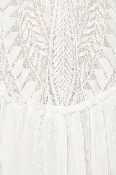Off Shoulder Lace Mini Dress