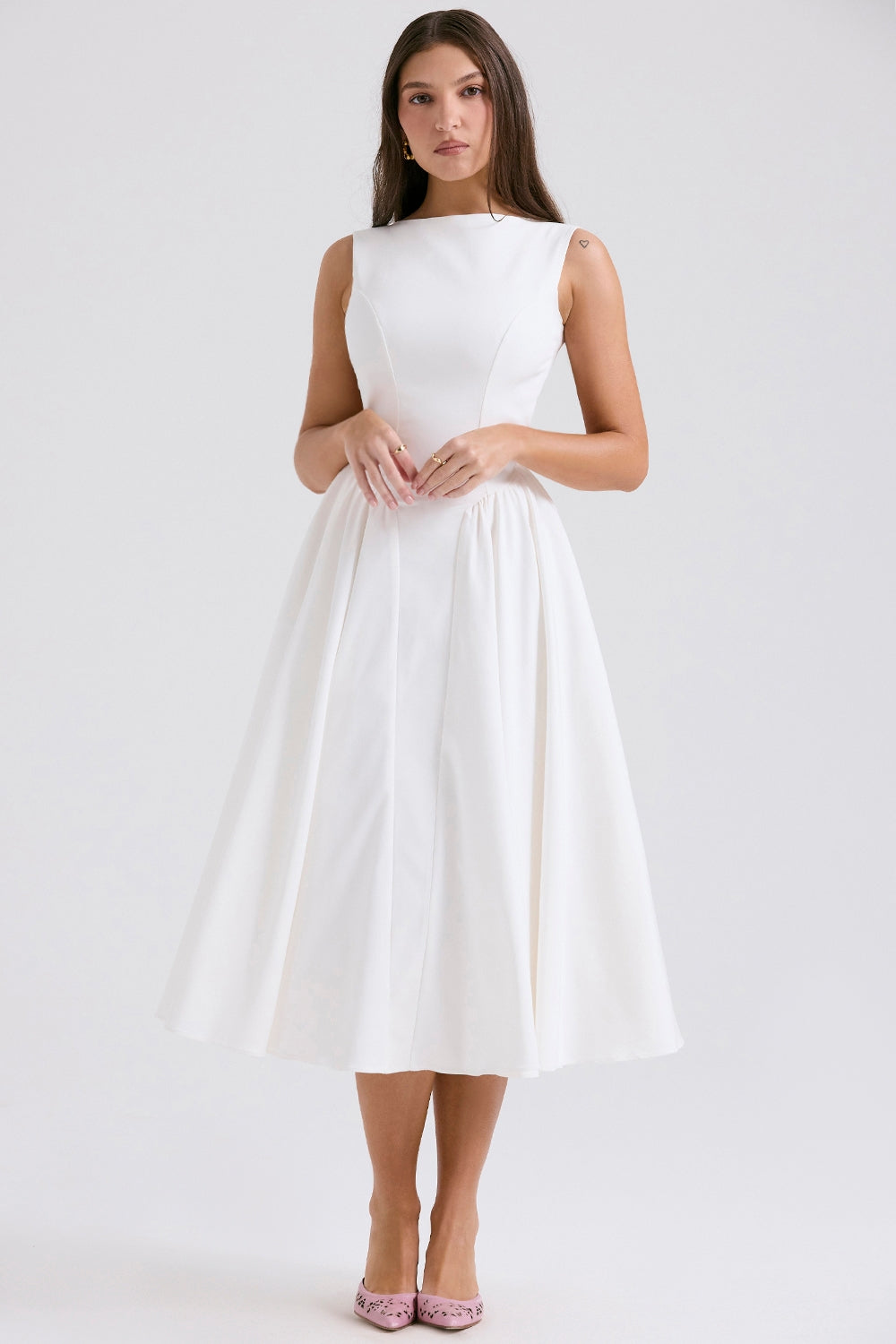 Open Back Midi Dress