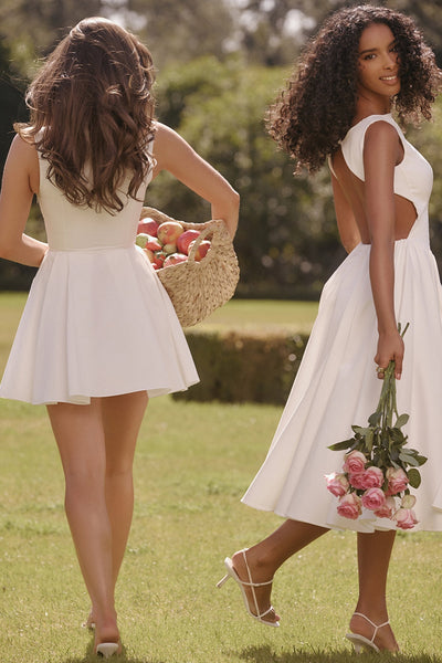 Open Back Midi Dress