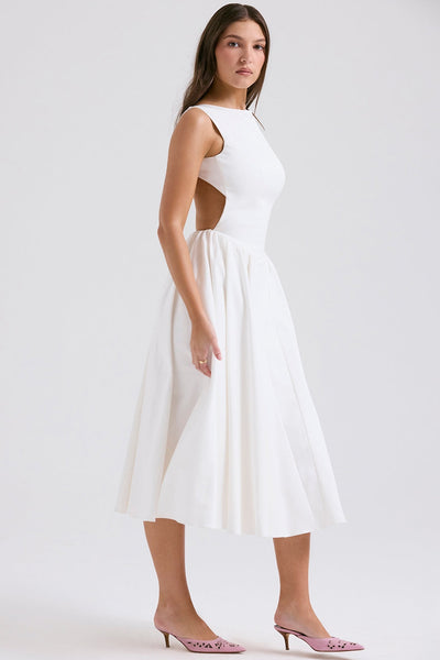 Open Back Midi Dress
