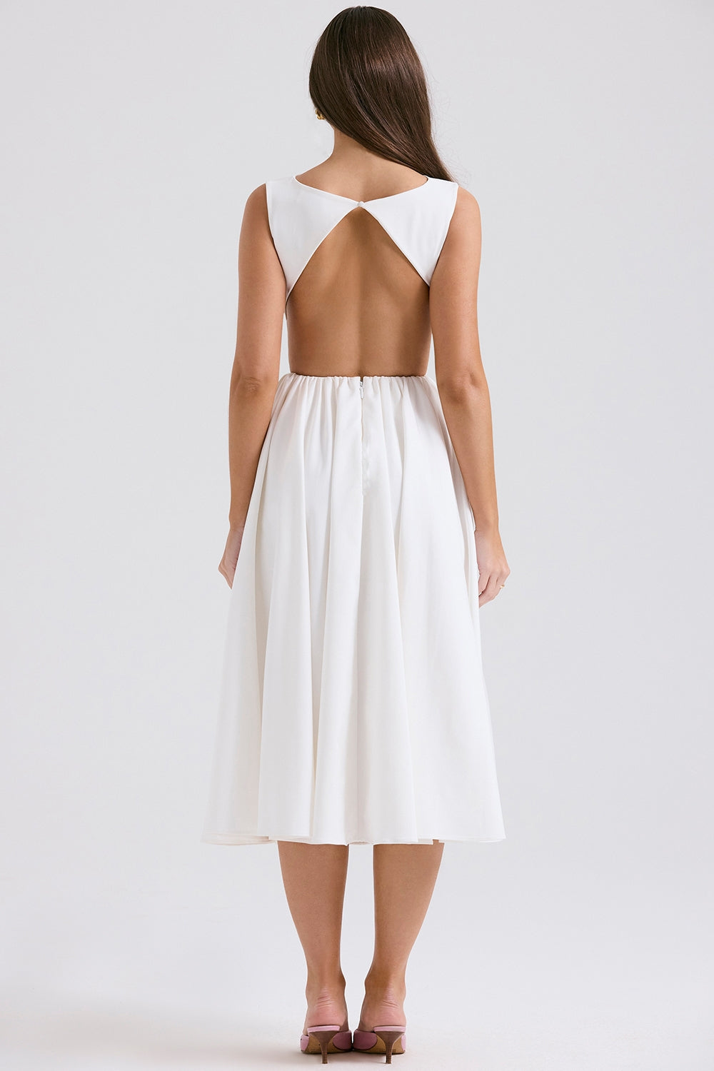 Open Back Midi Dress