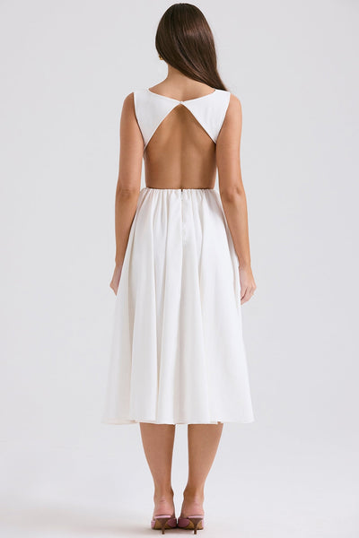 Open Back Midi Dress