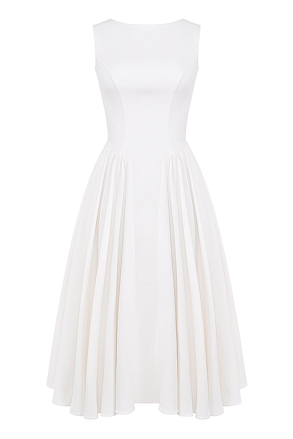 Open Back Midi Dress