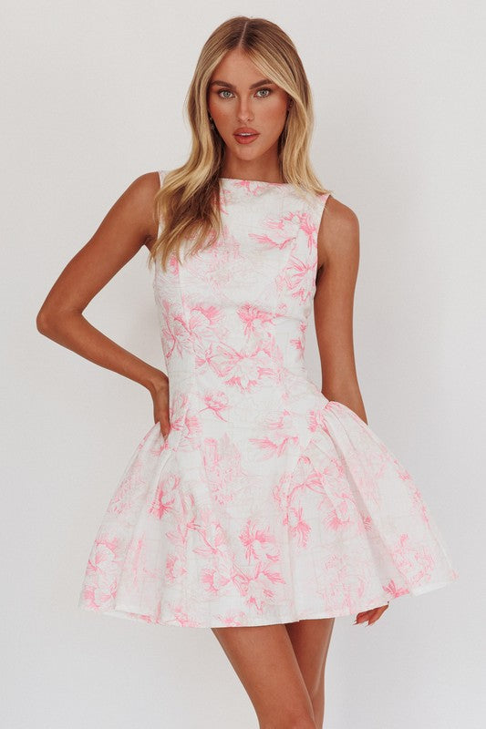 Toile Mini Dress