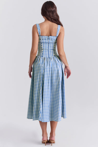 Gingham Midi Dress
