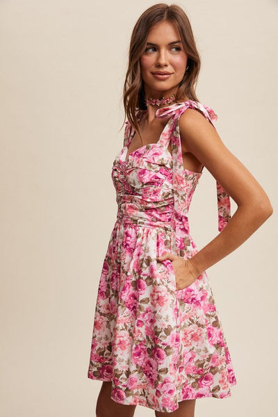 Evangeline | Floral Mini Dress