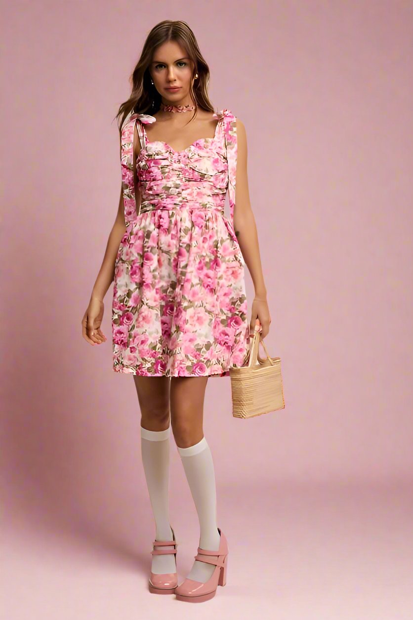 Evangeline | Floral Mini Dress