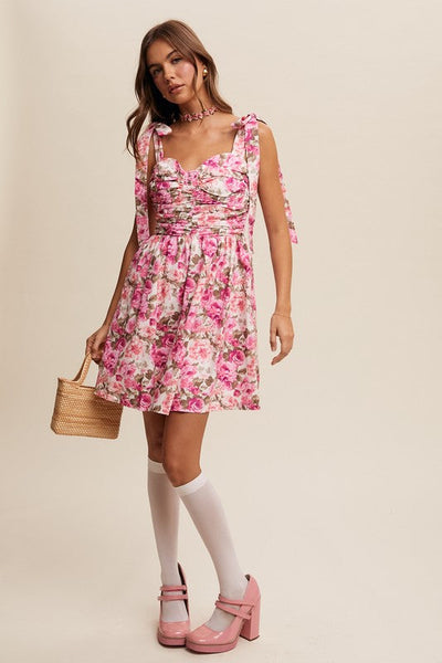Evangeline | Floral Mini Dress