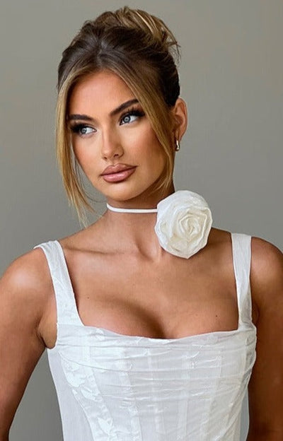 Brittany | Rose Choker Dress