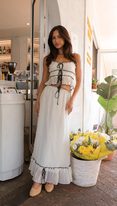 Grace | Ruffle Maxi Set
