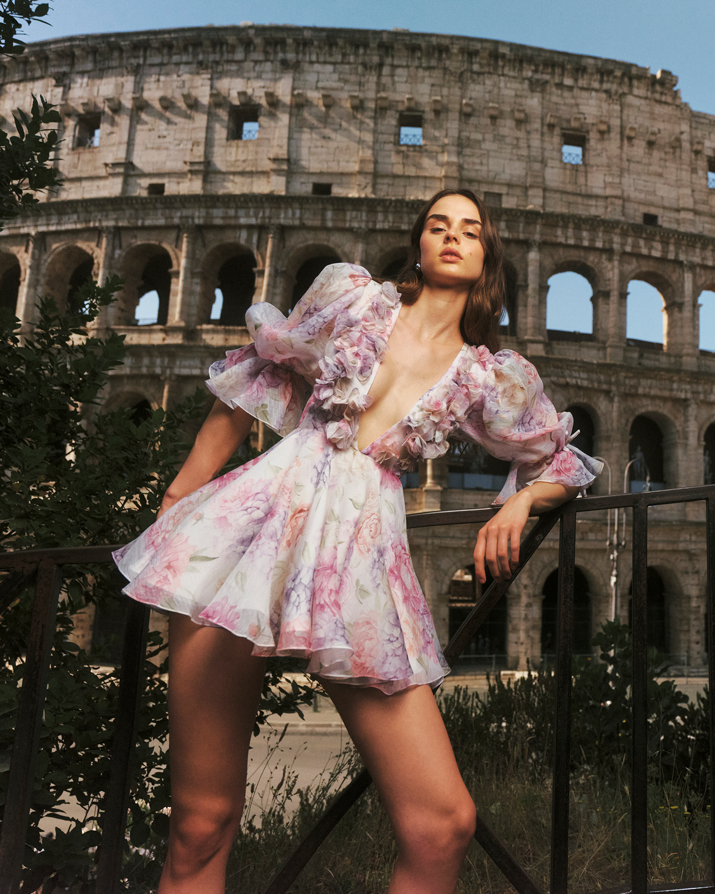 Rosette Mini Dress - Liana