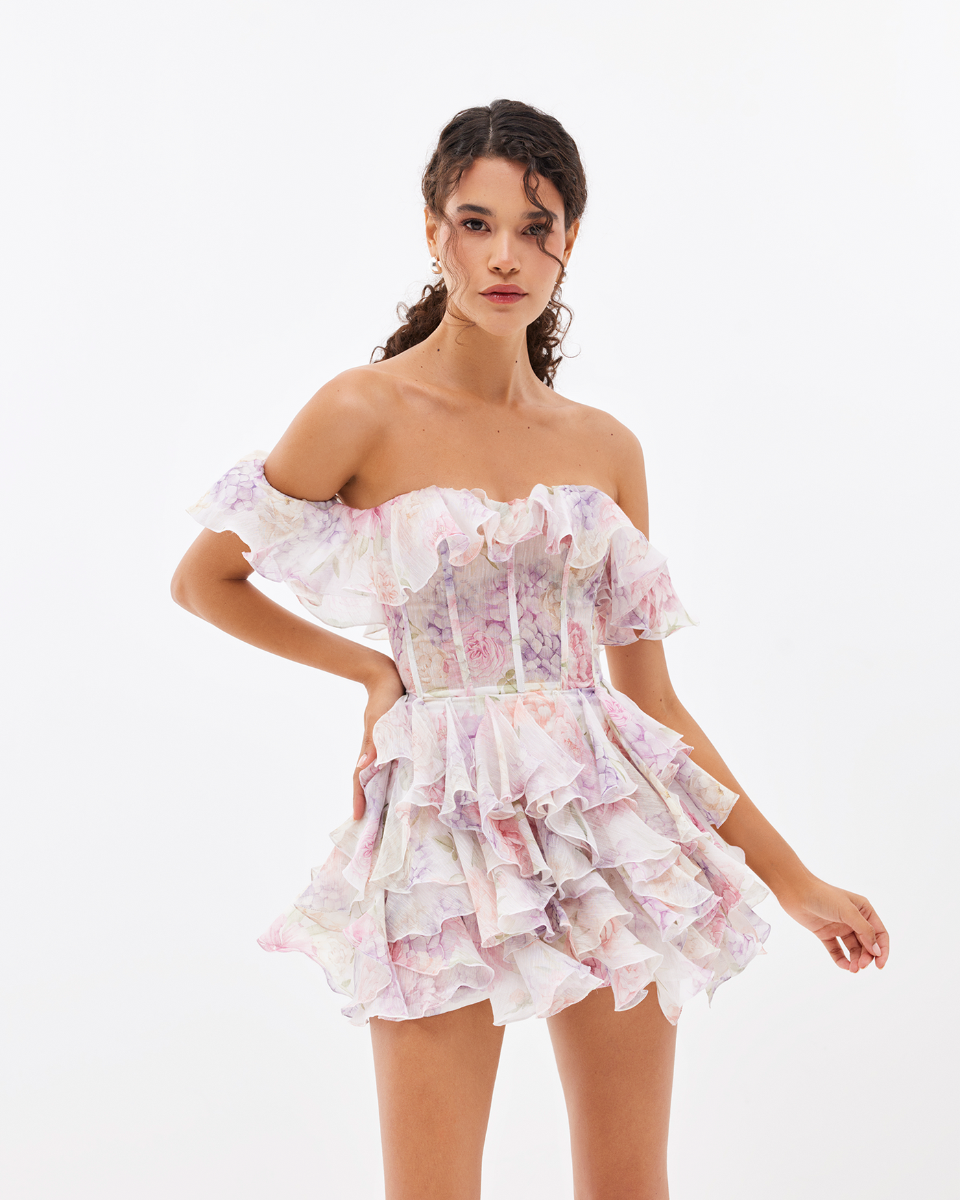 Rosette Mini Dress - Liana