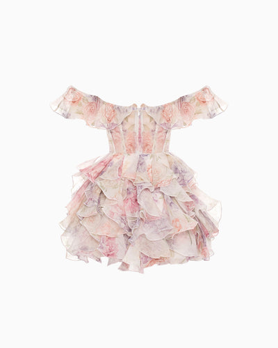 Rosette Mini Dress - Liana