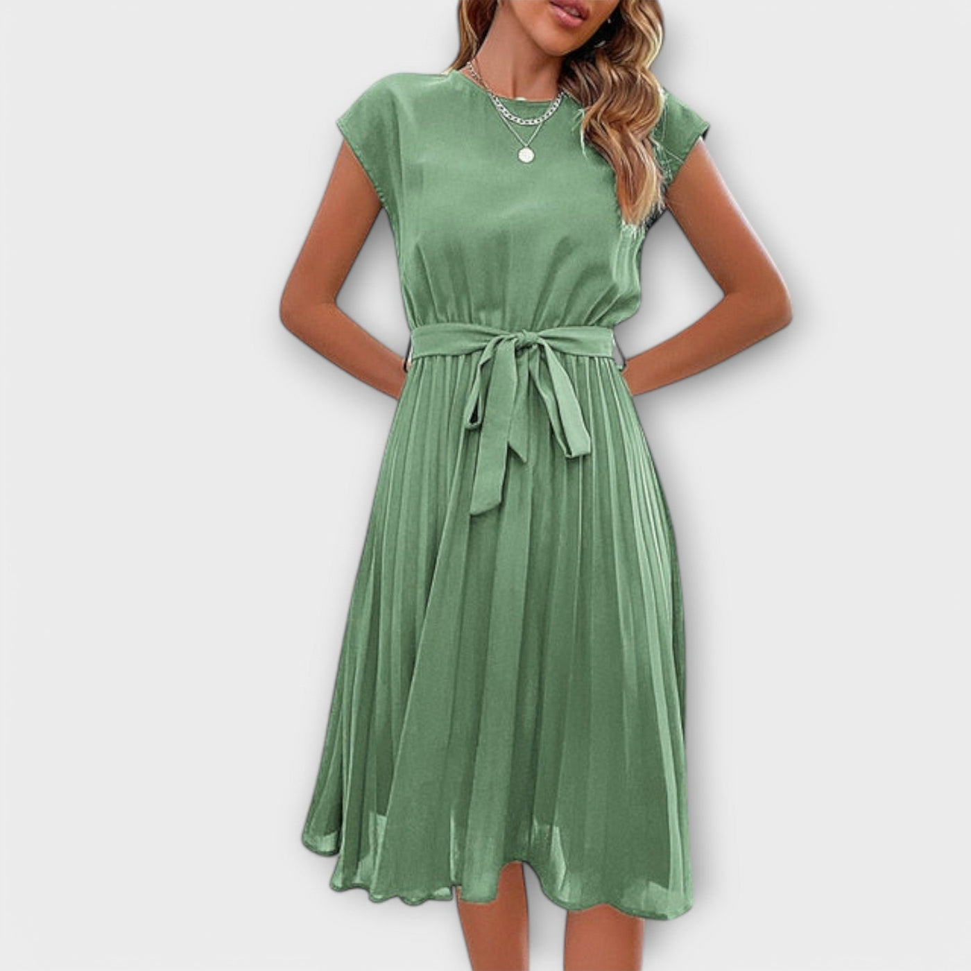 Claire - Pleated Mini Dress