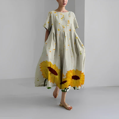 Floral Bohemian Dress - Amelia