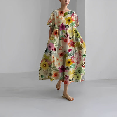 Floral Bohemian Dress - Amelia