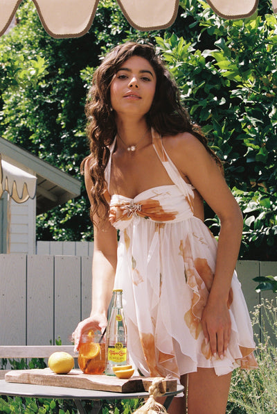 Silk dress "Garden Party" – Elegant & refined
