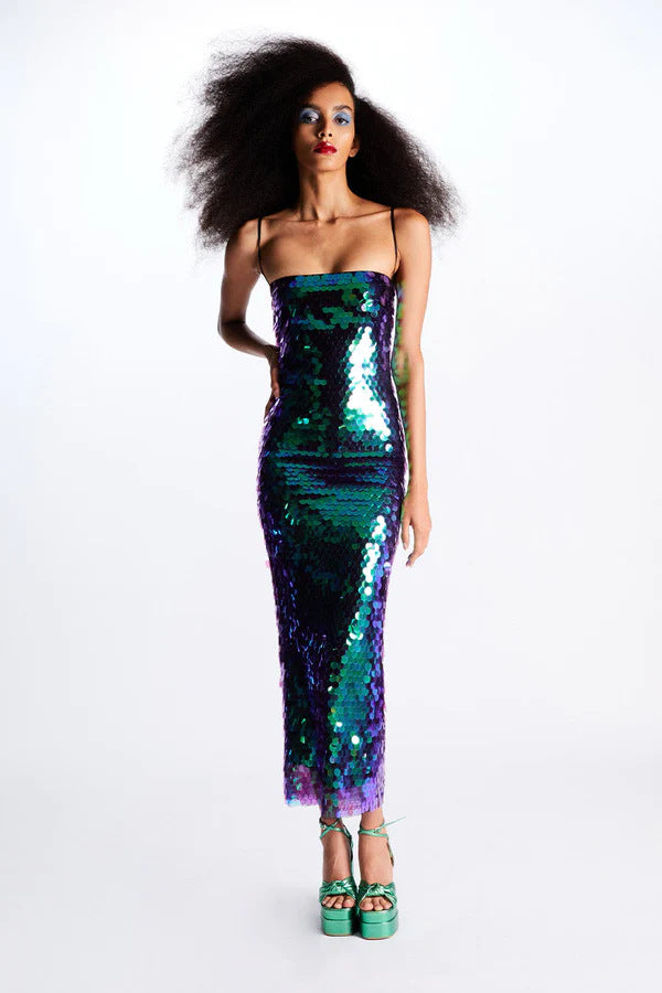 Vaenora | Sequins Midi Dress