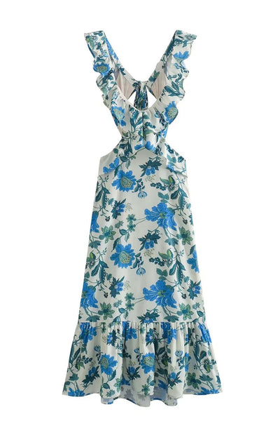 Ember | Floral Ruffle Dress