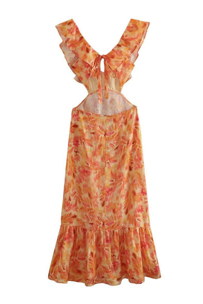 Ember | Floral Ruffle Dress