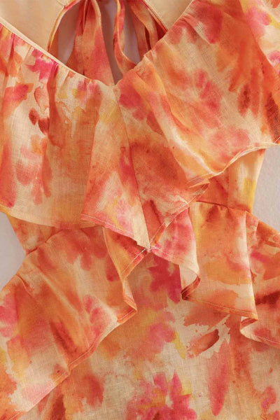 Ember | Floral Ruffle Dress