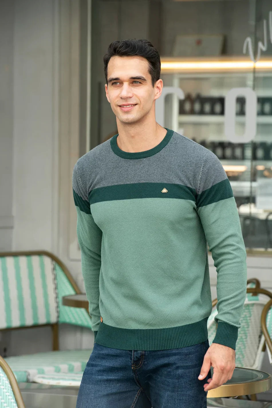 MIRAVO | Men's Round Neck Sweater