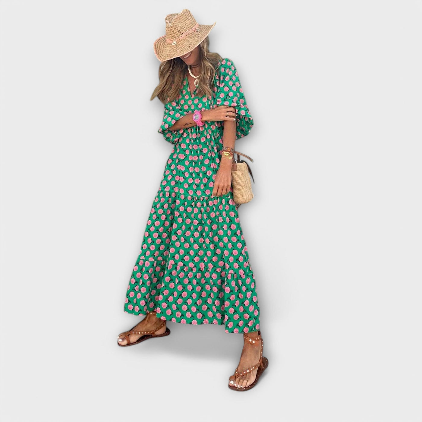 Geometric Maxi Dress
