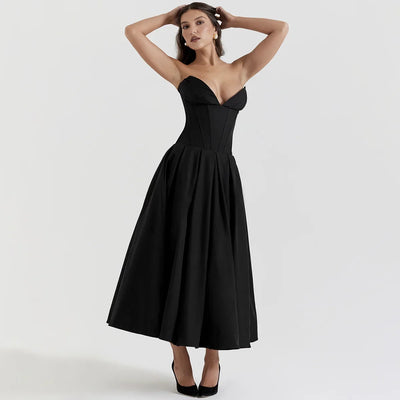 Adriana - Strapless Midi Dress