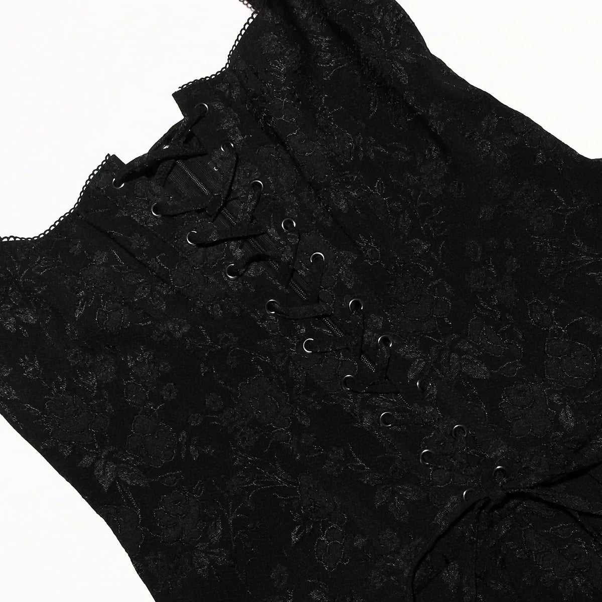 Pleated Black Mini Dress