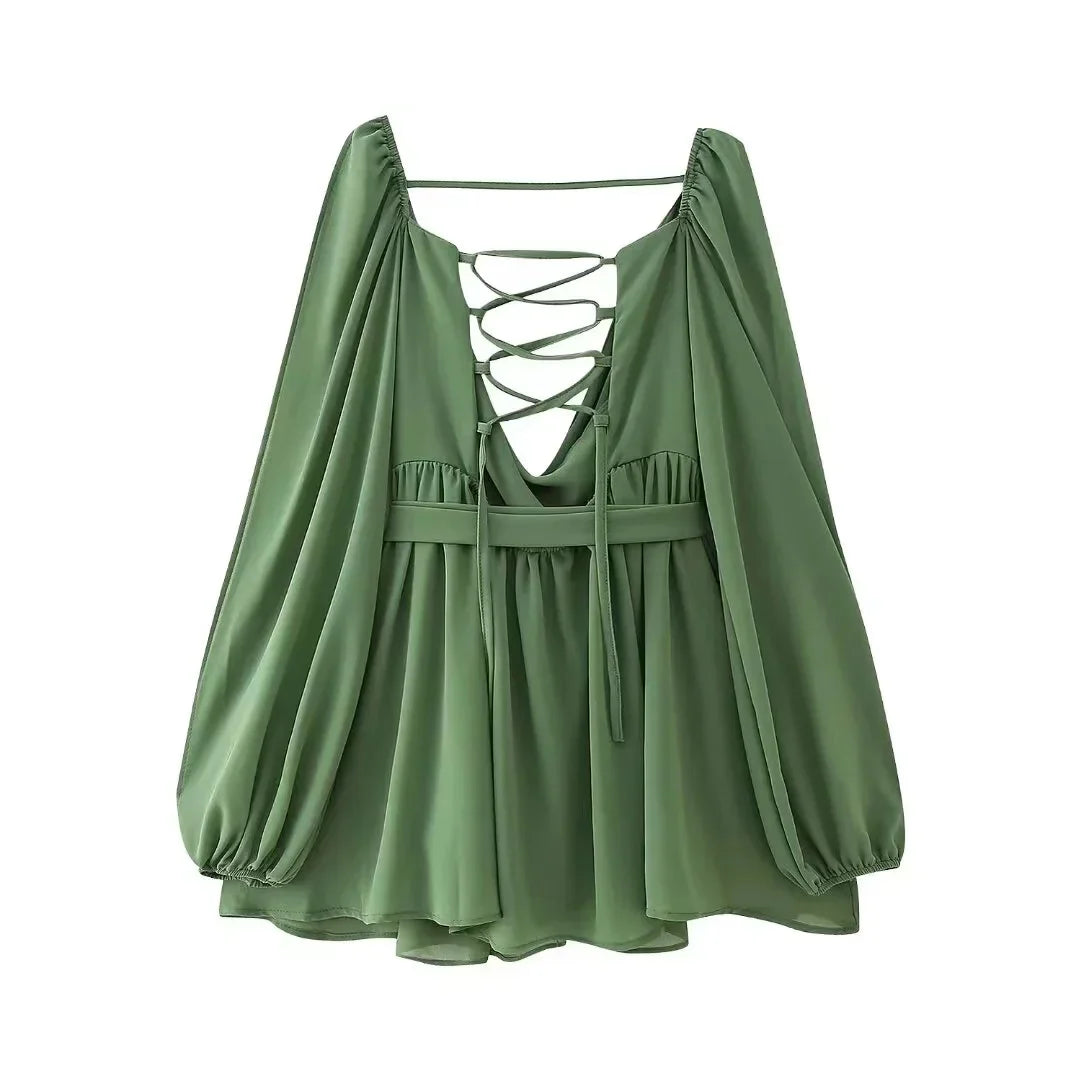 Ruffled Mini Dress