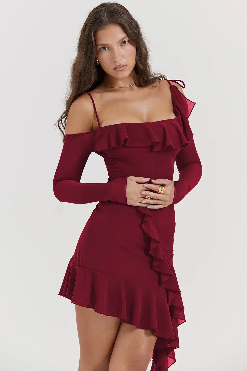 Ruched Mini Dress