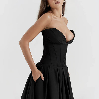 Adriana - Strapless Midi Dress