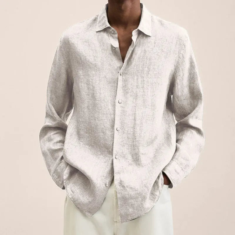 Linen Button-Up Shirt