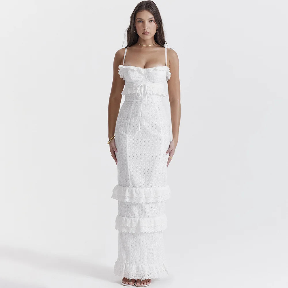 Embroidered Maxi Dress