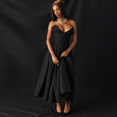 Adriana - Strapless Midi Dress