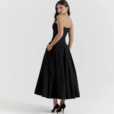 Adriana - Strapless Midi Dress
