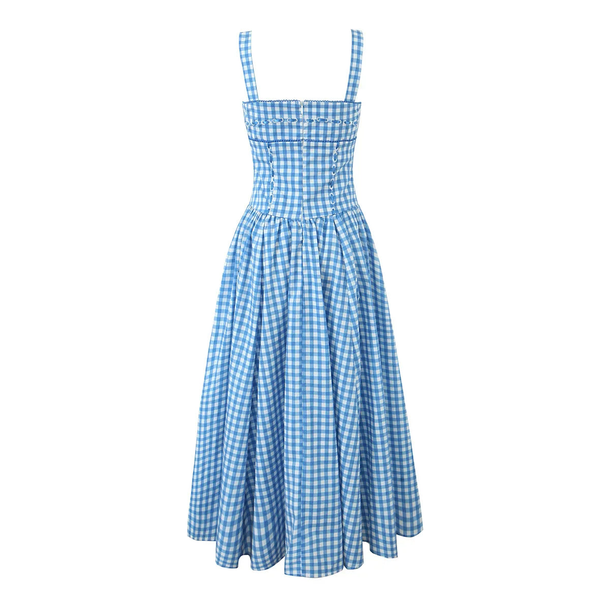 Gingham Midi Dress