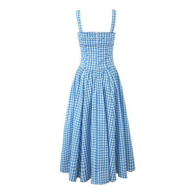 Gingham Midi Dress