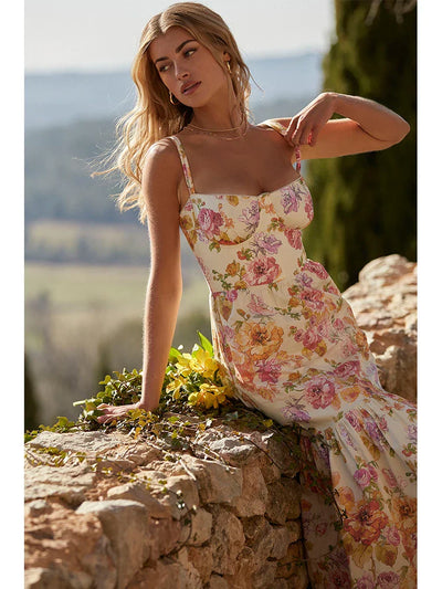 Floral Midi Dress - Marielle