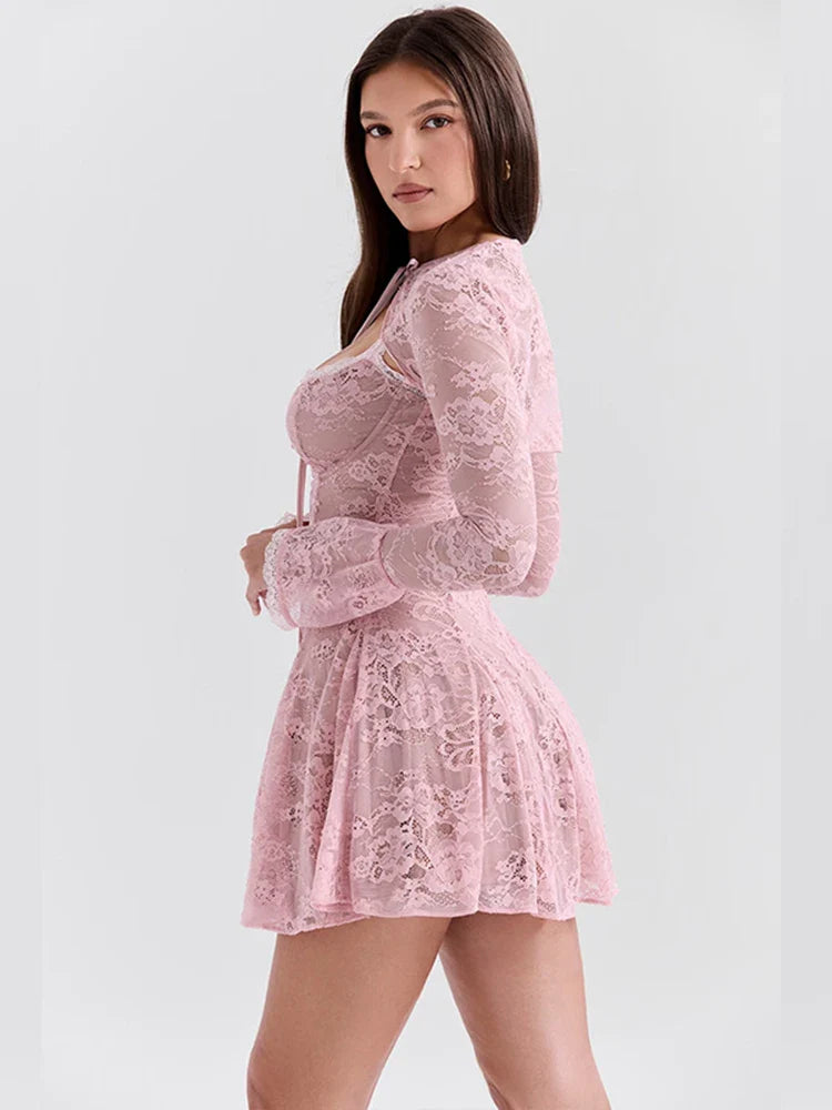 Bianca | Lace Mini Dress