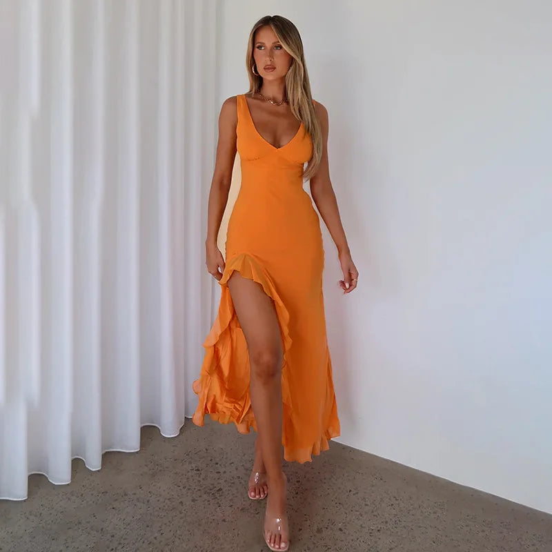 Bianca | Slit Maxi Dress